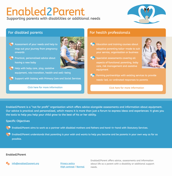 Enabled2Parent Website