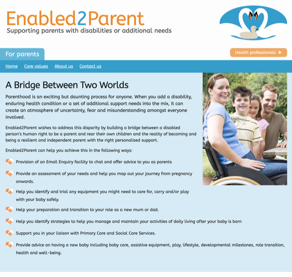 Enabled2Parent Website