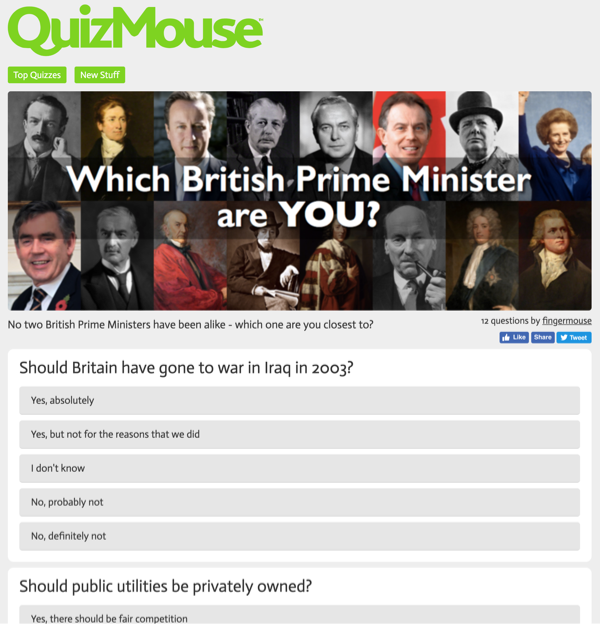 Quizmouse Website