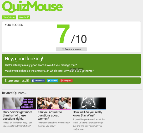 Quizmouse Website