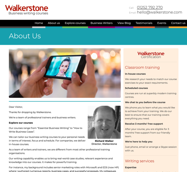 Walkerstone Website